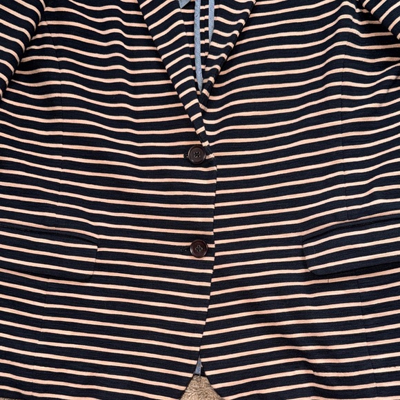 J. Crew Black and Camel Striped Blazer - Picture 5 of 8